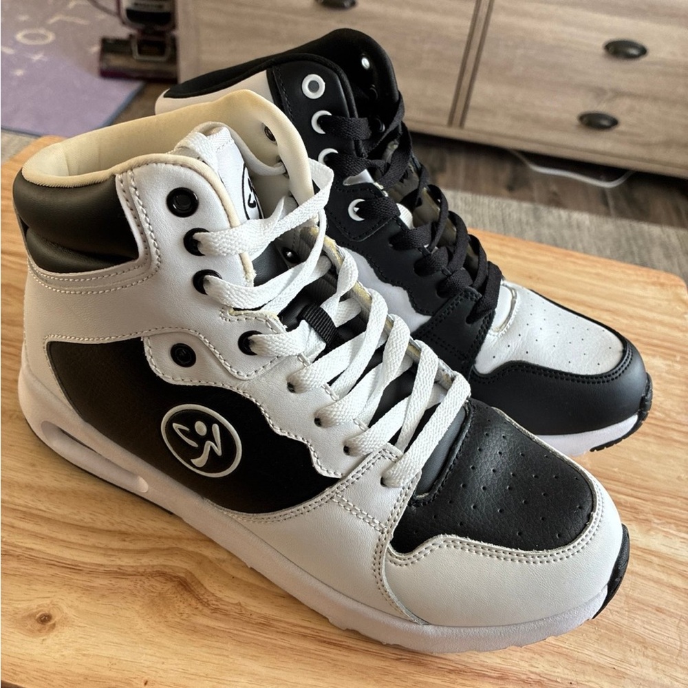 Zumba Fitness Black and White High-Tops